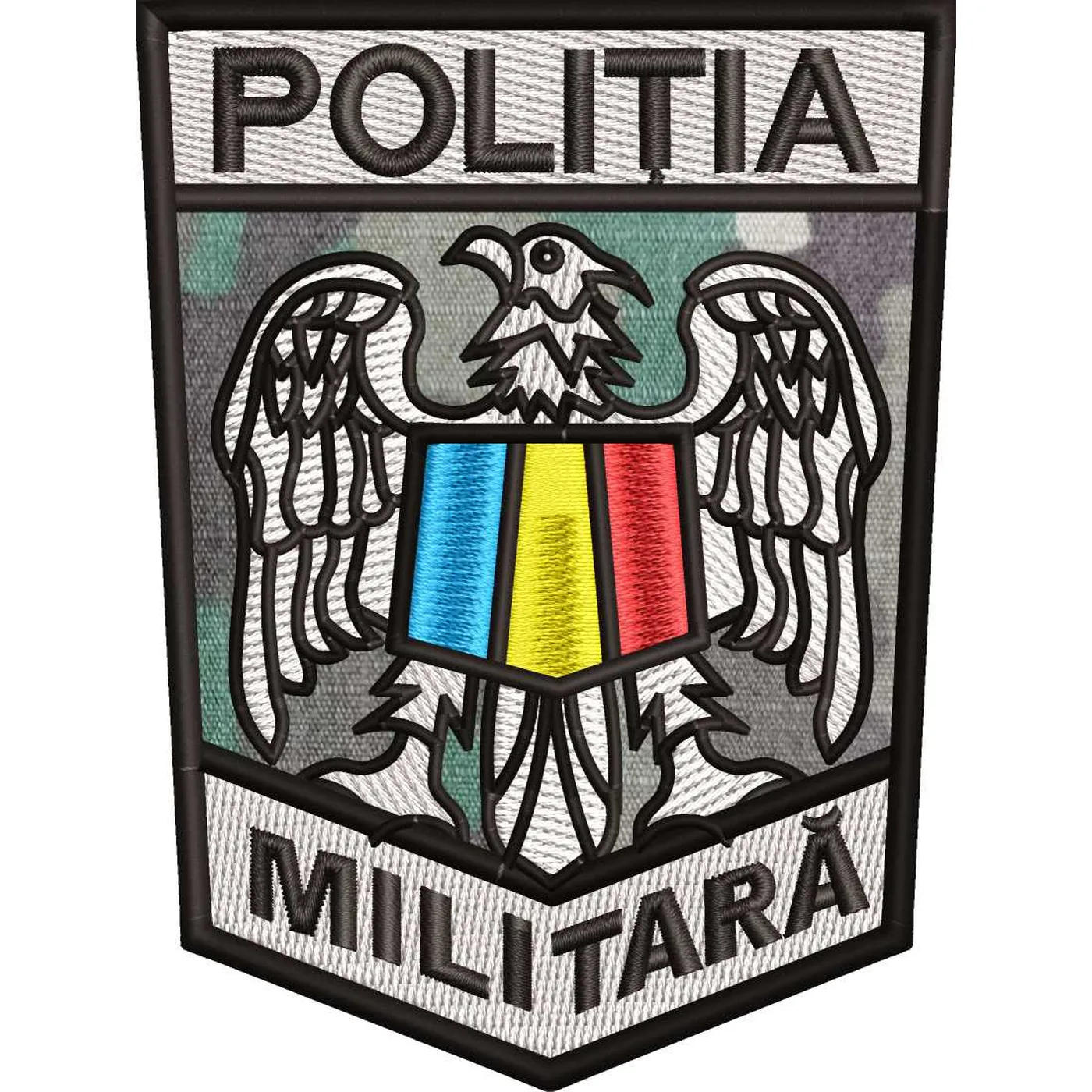 Ecuson maneca Politia Militara 10,5x7cm COMBAT