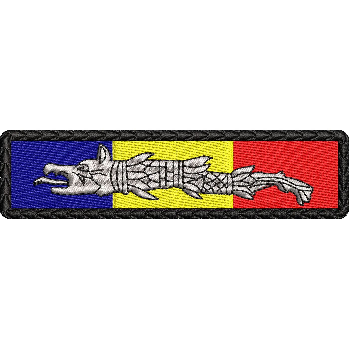 Patch-uri militare / EMBLEMA CAP DACIC TRICOLOR MOTIVE TRADITIONALE