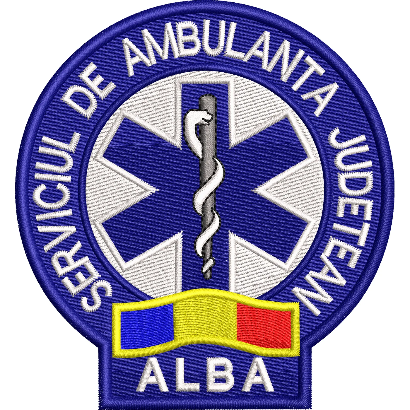 EMBLEMA AMBULANTA SAJ MANECA - ALBA