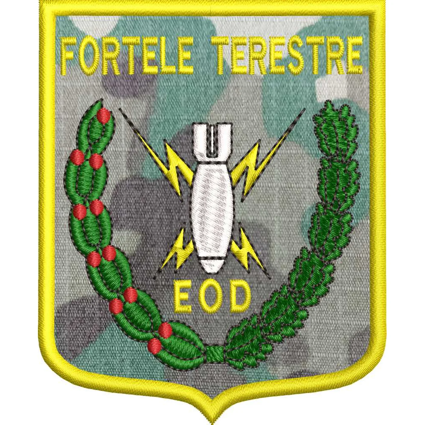 ECUSON / EMBLEMA - FORTELE TERESTRE EOD COMBAT