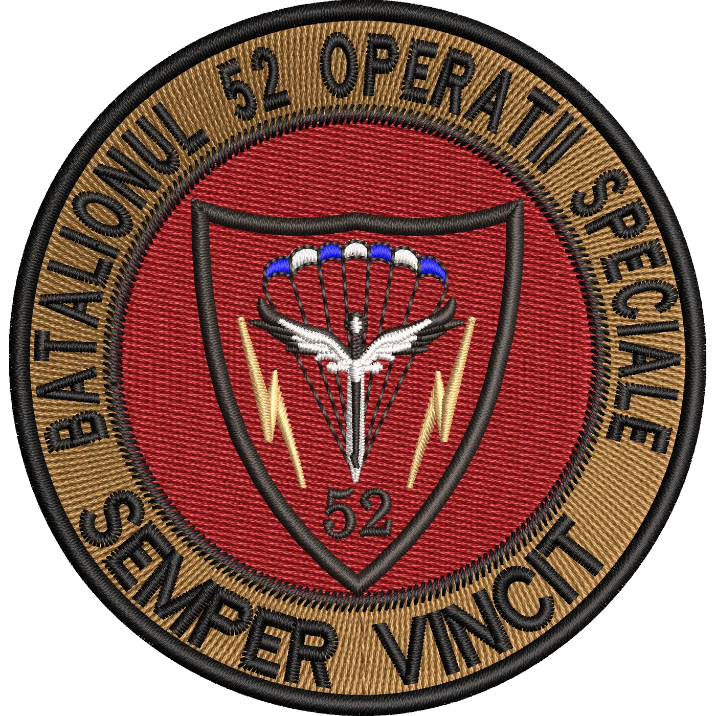 EMBLEMA BATALIONUL 52 OPERATII SPECIALE - COMEMORATIVA