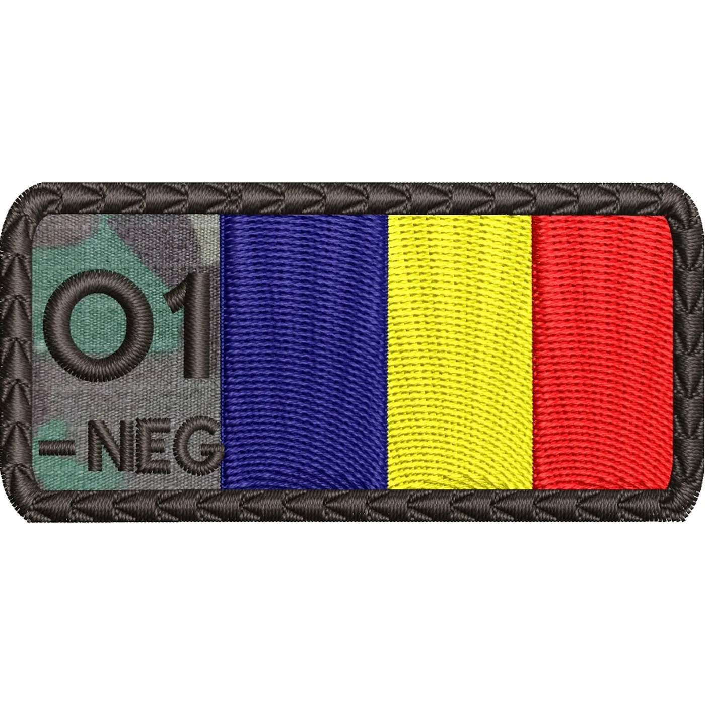 ECUSON GRUPA SANGUINA O1 NEG TRICOLOR COMBAT