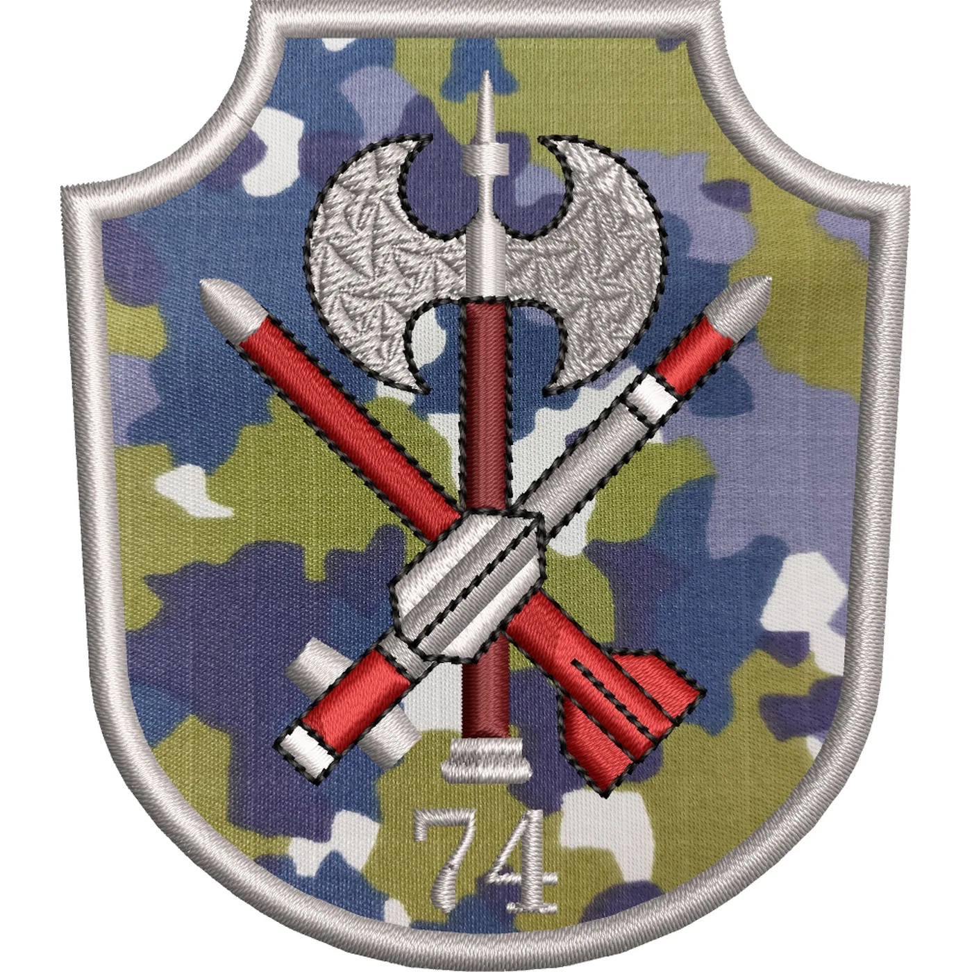 ECUSON / EMBLEMA REGIMENTUL 74 PATRIOT COMBAT