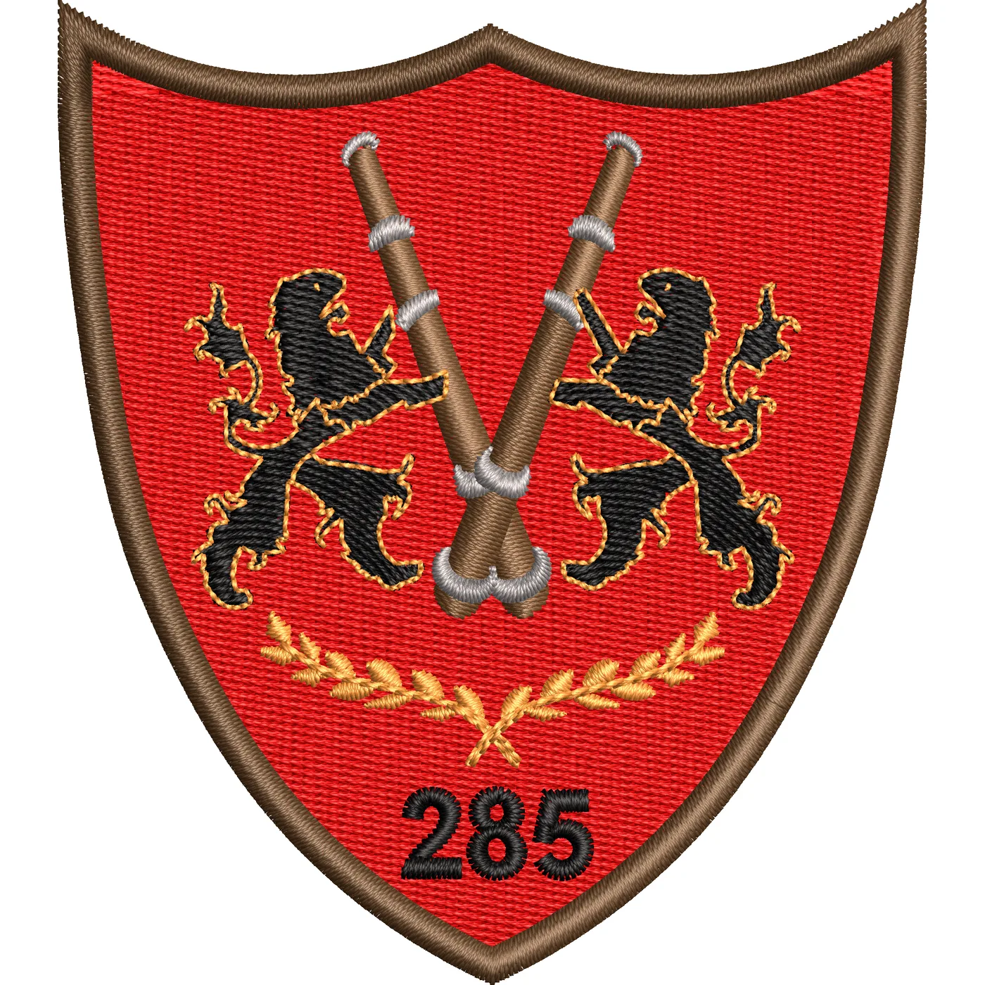 EMBLEMA BATALIONUL 285 ARTILERIE MIXTA VLAICU VODA
