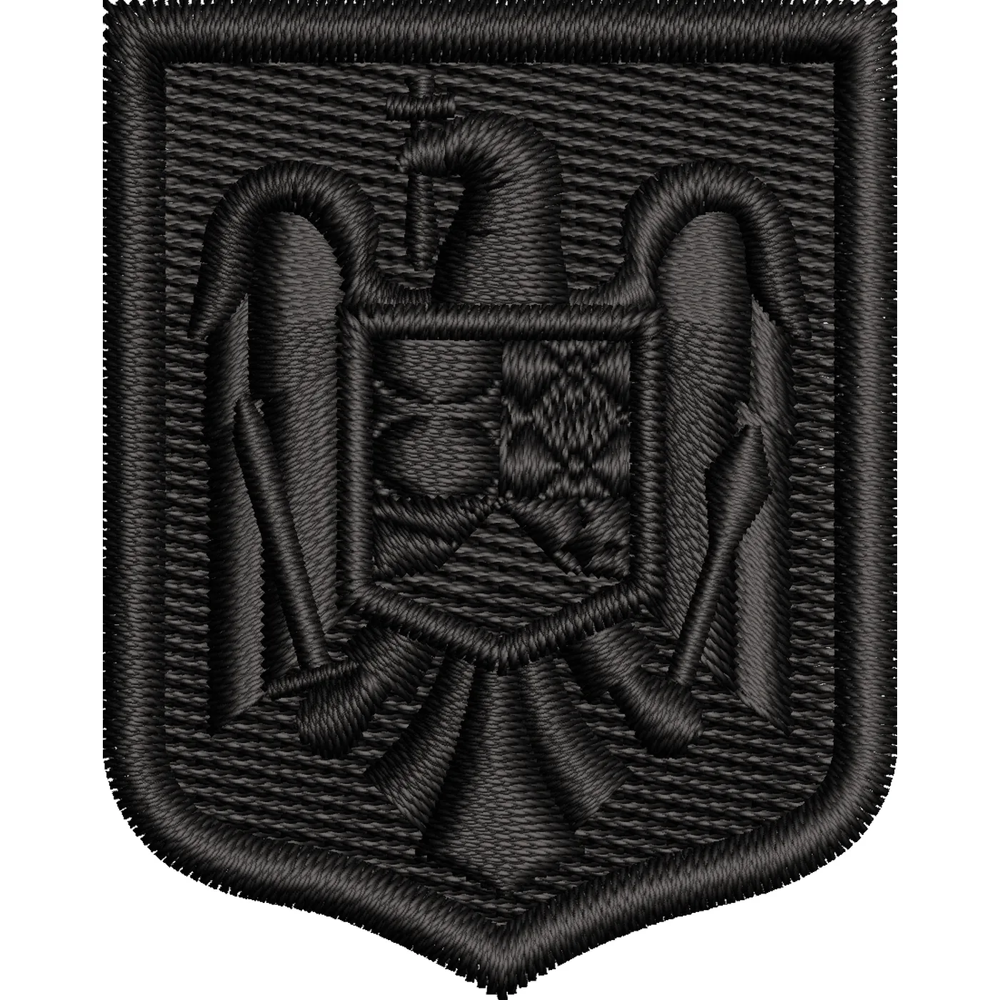 EMBLEMA COIFURA AVIATIE ( CUC AVIATIE ) NEGRU